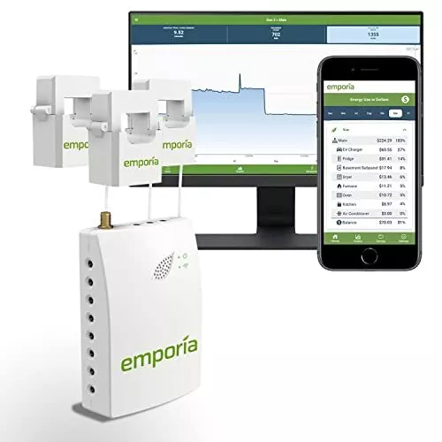 2 o 3 fasi Emporia Smart Home Energy Monitor, monitor di elettricità in (Q8b)