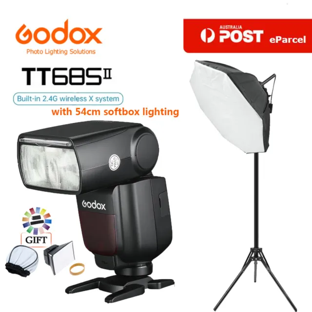 Godox TT685II 2.4G HSS TTL Camera Flash Speedlite with 54cm Softbox lighting KIT