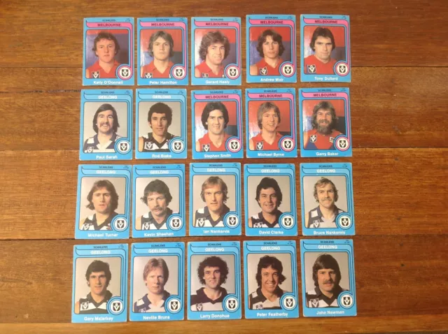 1980 Scanlens lot of cards x 96