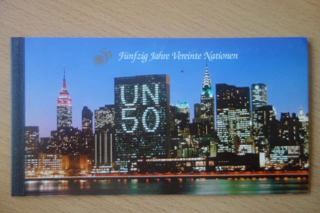 UNO Wien- Markenheftchen - 50 Jahre Vereinte Nationen,  gestempelt