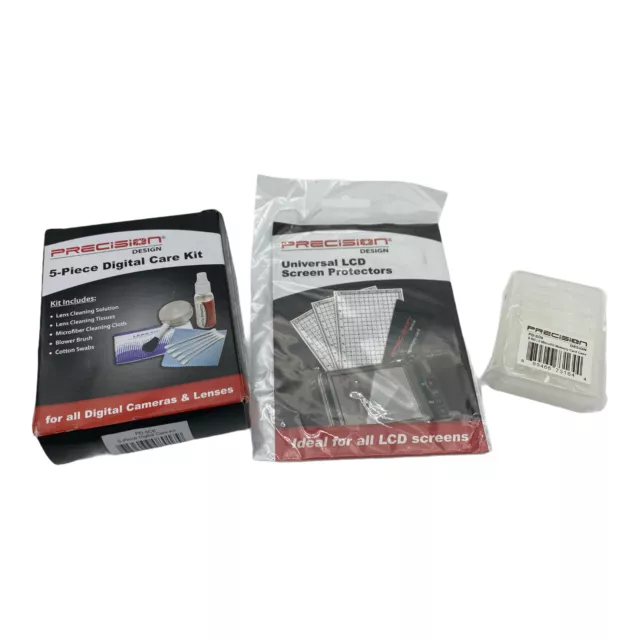 Precision Design 5 Piece Digital Care Kit, Screen Protectors & SD Card Case