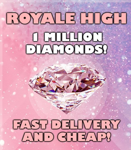 ROBLOX ROYALE HIGH Rh 1M 1 Million Diamonds Clean 12.50 PicClick