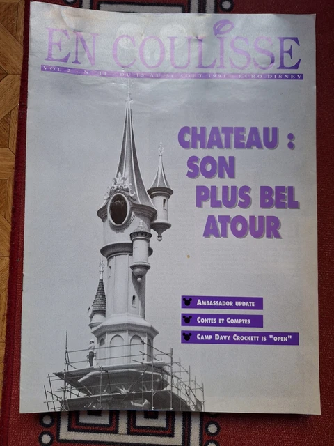 Magazine euro disney cast member en coulisse 1991