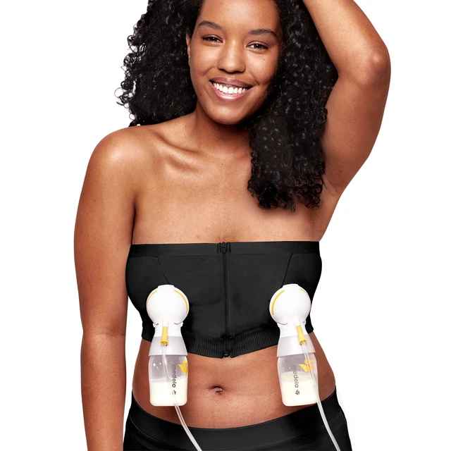 Medela Hands Free Pumping Bustier | Black, Large
