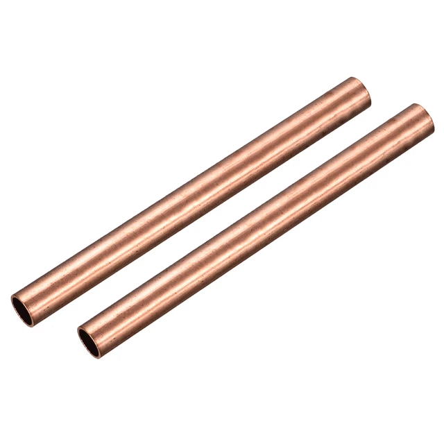 Tubo rotondo rame 14 mm OD 1 mm spessore parete 150 mm lunghezza tubo 2 pz