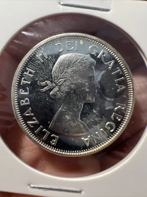 1964 Canada 50 Cents 0.8000 Silver Proof Like Uncirculated ASW 0.3 Oz B142