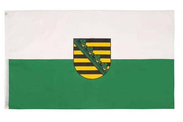 Flagge Fahne Sachsen Deutschland Ösen Messing Wappen 90 150 Cm Bundesländer