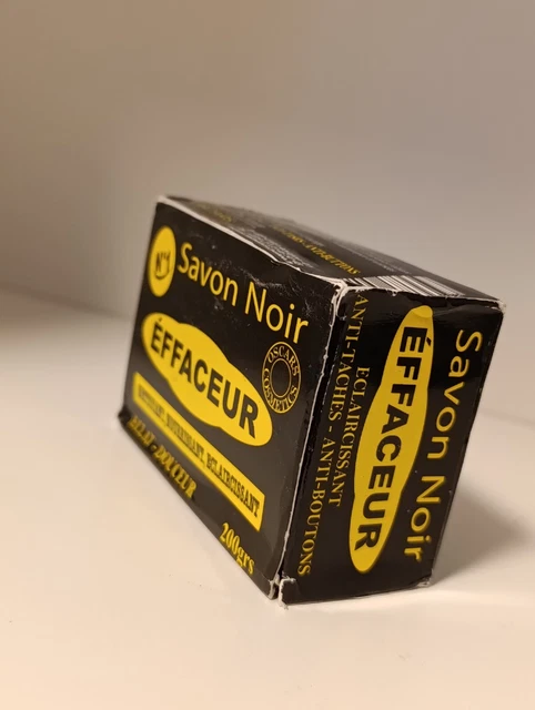 Lot De 2 Savons Noirs éclaircissants Anti-taches - 100% Naturel à Base De Beurres Et Huiles