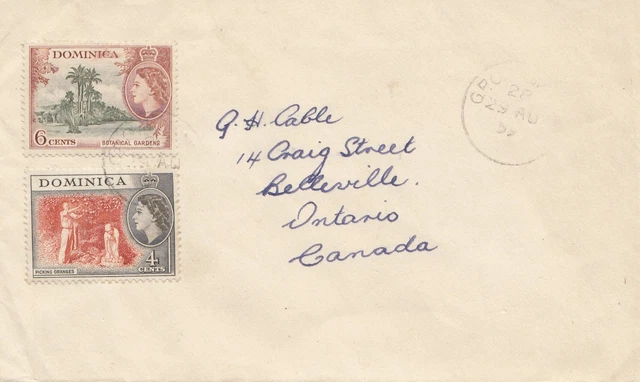 Dominica: 1959: Letter To Canada