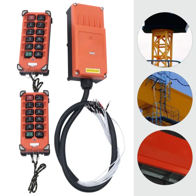 Industrial Crane Controller Remote Control Hoist Lift Transmitter Receiver 12V