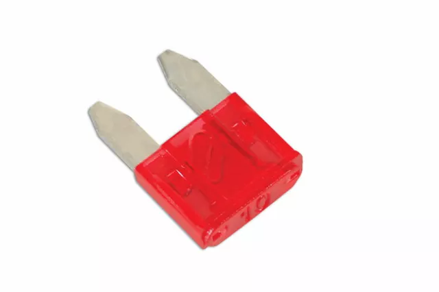 Connect 30428 Mini Blade Fuse 10 Amp-Red Pk 25