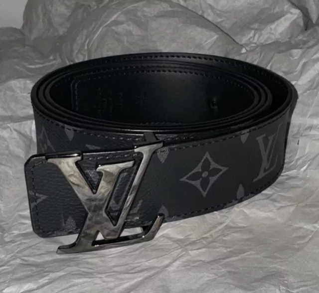 Louis Vuitton LV Pyramide Stripes 40MM Reversible Belt Monogram Brown in  Coated Canvas with Gold-tone - US