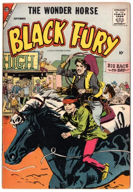 BLACK FURY 15  Glossy F-VF Nice!   1958  Charlton / Whitman cover & art / Scarce