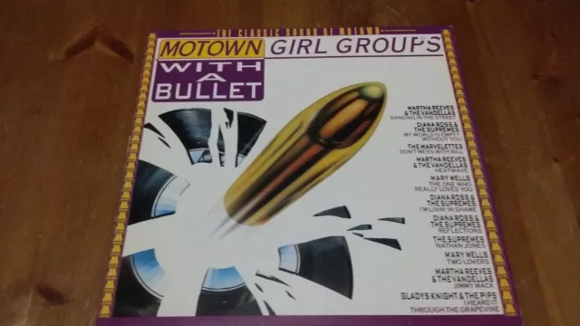 Various - Motown Girls Groups - With a Bullet Vinyl LP Comp 33rpm 1984