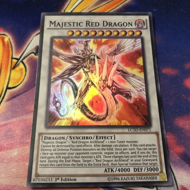 Majestic Red Dragon - LC5D-EN071 - Super Rare - 1st Edition 💎🔥👀