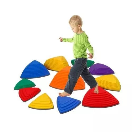 Balance Stepping Stones Kids Obstacle Course River Stones Exercise Blocks 11PCS