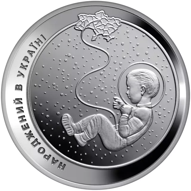 Ukraine 5 UAH Born in Ukraine Silver coin 2023 year