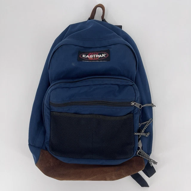 【USA製】Eastpak Backpack Suede Bottom Vintage Rare Eastpak Backpack Green Suede Leather Bottom