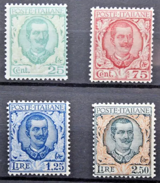 Italia Regno 1926 Vittorio Emanuele Iii° Floreale Serie Completa Mh* Set (C.sc)