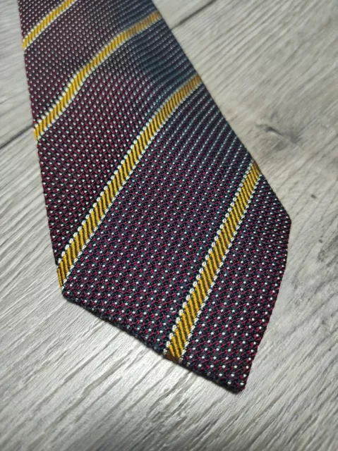 Bigi Cravatte Milano Striped Grenadine Silk Tie