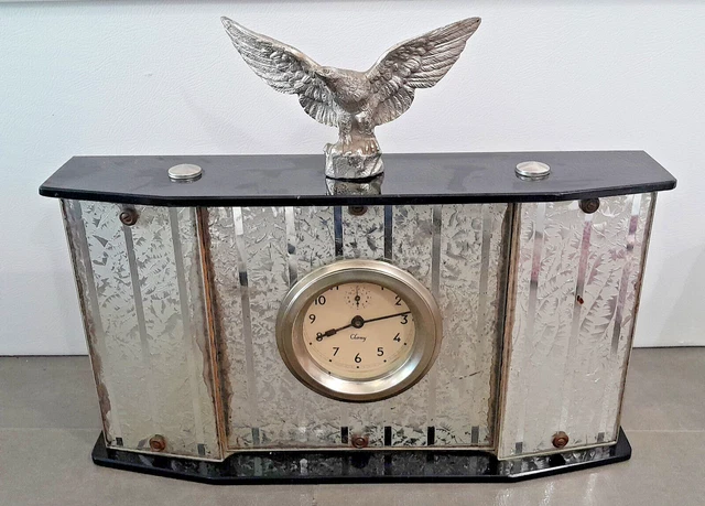 Horloge De Cheminée / Table Années 1980 - West Germany - DLM Trenkle - Mécanisme à Torsion 400 Jours
