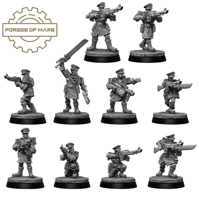 IMPERIAL GUARD Noctern Iron Guard Infantry Squad Compatible 40K