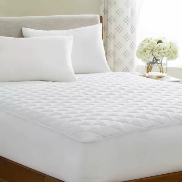 Extra Deep 40Cm Quilted Mattress Protector Cover Single Double Super King Size
