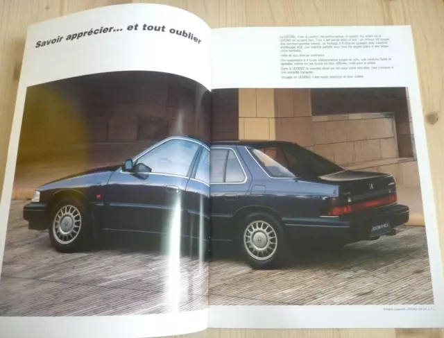 1980's HONDA LEGEND BERLINE V6 Catalogue 32p Dépliant Brochure Prospekt French 2