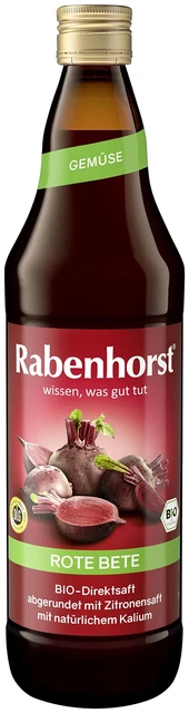 Succo diretto succo di frutta Rabenhorst bevanda barbabietola biologica 4x 700 ml NUOVO MHD 11/24