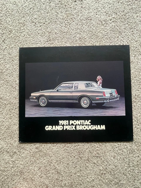 1981 Pontiac Grand Prix Brougham, dealers poster.