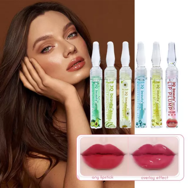 Lip Plump Serum Increase Lip Elasticity Instant Volumising Essential Oil T1F5