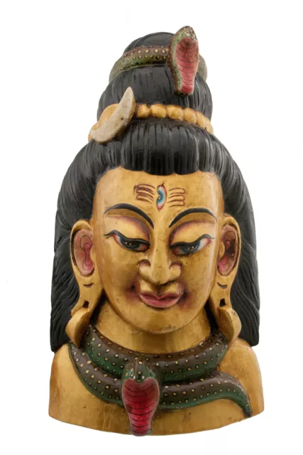 Máscara Shiva Nepal De 'Himalaya de Madera Dios Protector 8270 W5