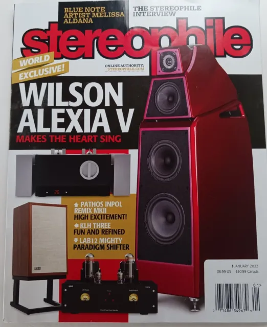 Stereophile Magazine January 2023 Vol 46 #1 Wilson Alexia V Feature Story