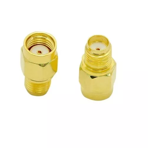 Premium RP SMA Male Plug to SMA Female Jack Straight RF Coax Connector Adapter 2