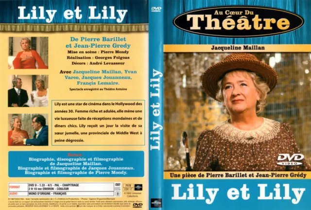 DVD - LILY ET LILY - Jacqueline Maillan,Yvan Varco,Jacques Jouanneau - Théâtre