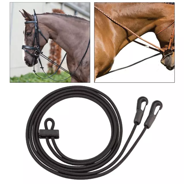 Horse Reins, Pulling Training Rope Elastic  Bridle stretcher fo neck for