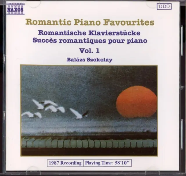 Romantic Piano Favourites - Vol. 1 CD Balazs Szokolay