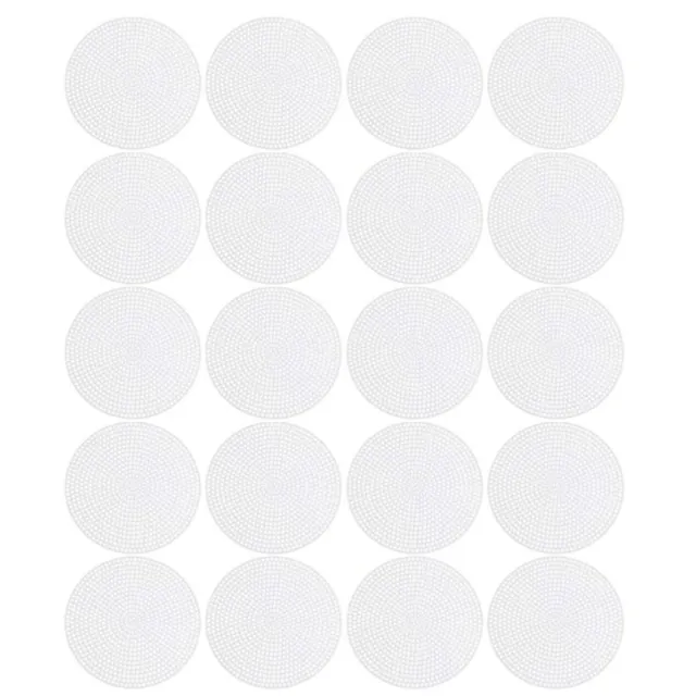 Clear Cross Stitch Round Embroidery Grid Sheets Round Mesh  Crochet Projects