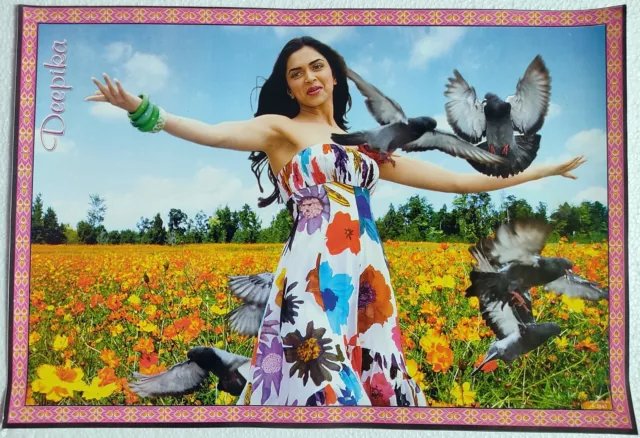 Bollywood Actress Poster  Deepika Padukone 11X16 inch Approx