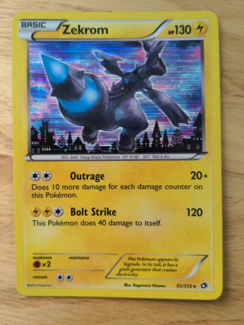 ZEKROM EX NEXT Destinies Ultra Rare 51 Pokémon Card $15.00 - PicClick AU