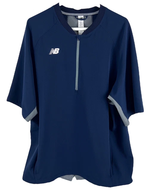 New Balance Pullover Running Golf Activewear Short Sleeve Quarter Zip Men L