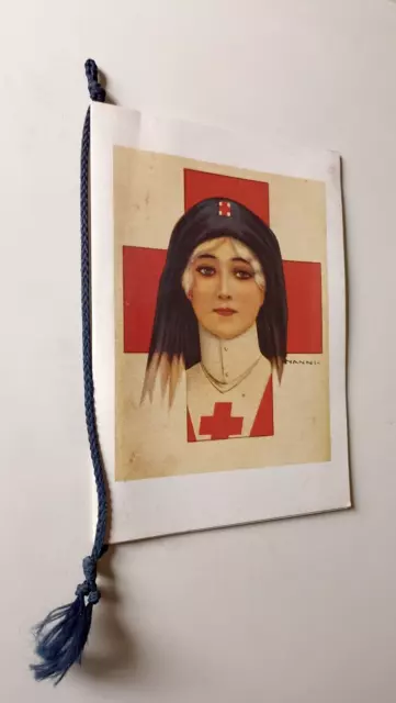 B381 Calendario Corpo Infermiere Volontarie Croce Rossa 1984 Con Cordoncino