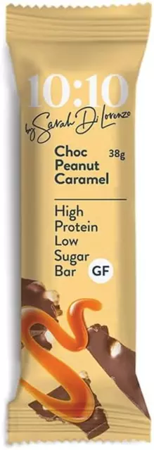 10:10 by Sarah Di Lorenzo Protein Snack Bar - Choc Peanut Caramel 38G