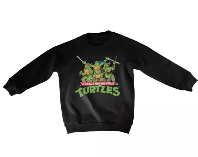 Felpa TMNT Teenage Mutant Ninja Turtles Kids Sweatshirt maglione Bambino Hybris