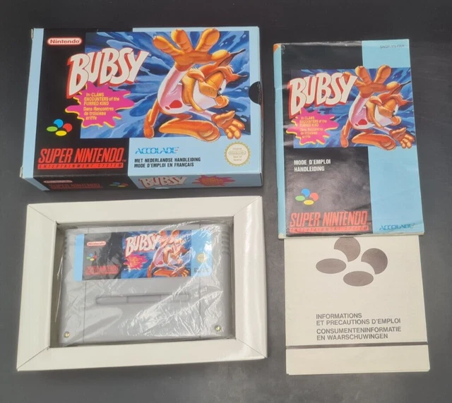 Bubsy - Nintendo SNES Accolade - Complet - PAL FAH - Très Bon Etat