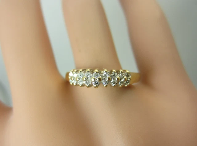 Bague Femme En Or 750 Plaqué - Zircone Cubique - Taille Ajustable - Neuf Avec étiquettes