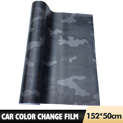 Calcomanía de vinilo camuflaje negro fantasma película de camuflaje para estilo de automóvil