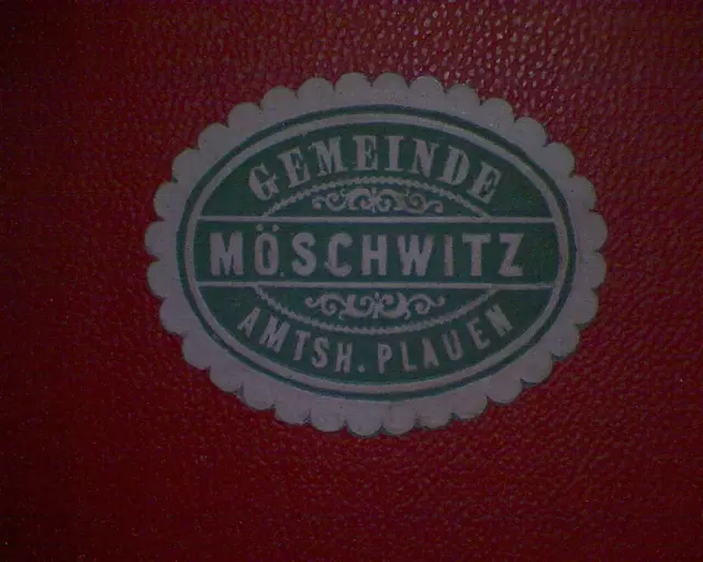 Siegelmarke Gemeinde Möschwitz  Amtsh. Plauen