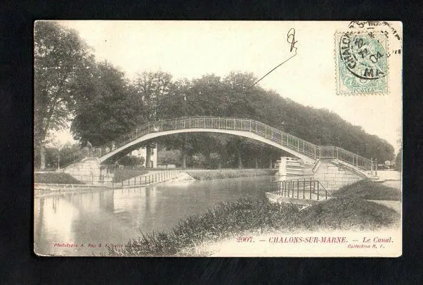 CPA CHÂLONS SUR MARNE - The Canal
