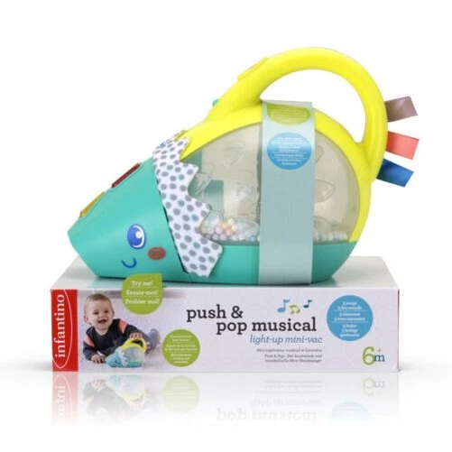 INFANTINO Pousse & Pop Musical Lumineux Mini-Vac